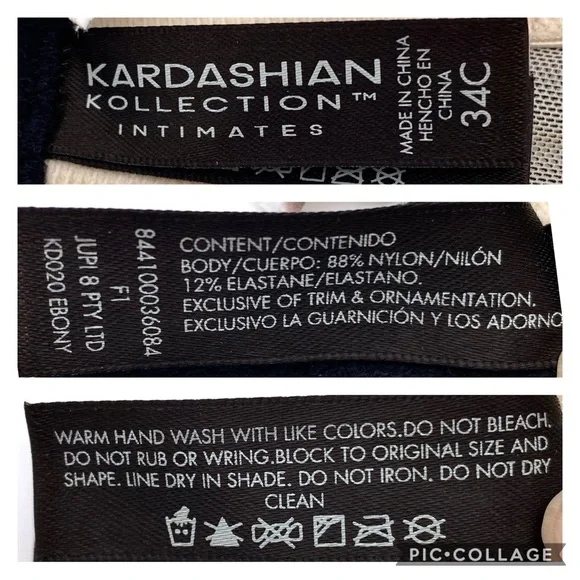 NWOT Kardashian Kollection Intimates Ruffle Balconette Bra, 34C - Picture 11 of 12